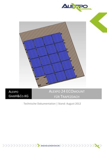 Montageanleitung Alexpo 24 Ecomount - Alexpo Aluminium GmbH ...