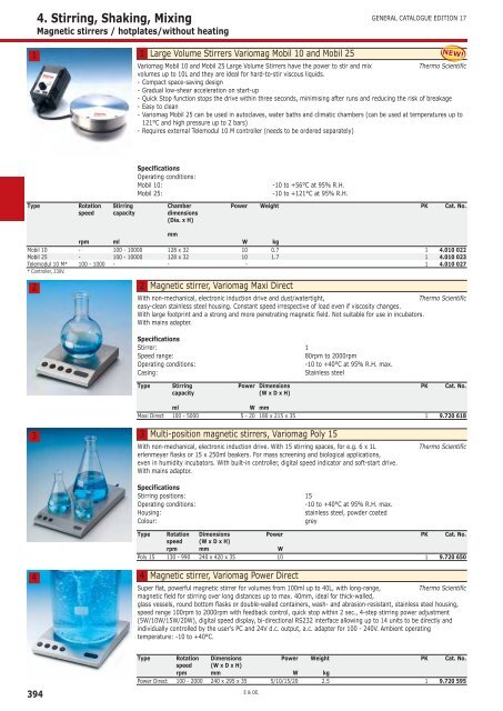 Magnetic stirrers / hotplates