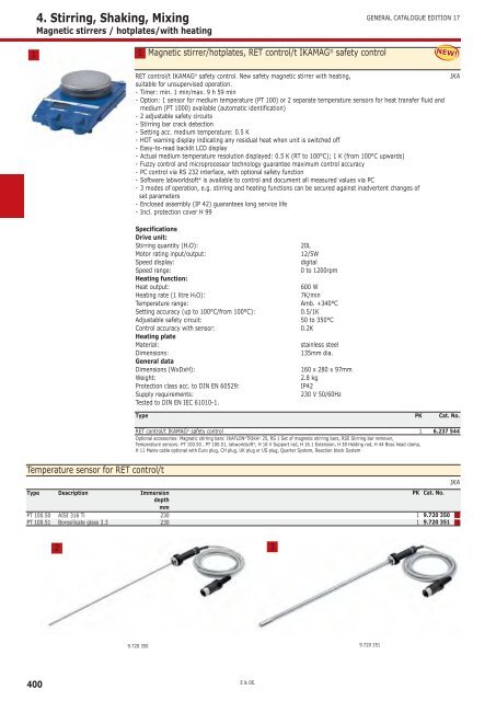 Magnetic stirrers / hotplates