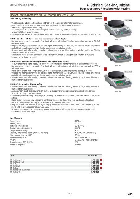 Magnetic stirrers / hotplates