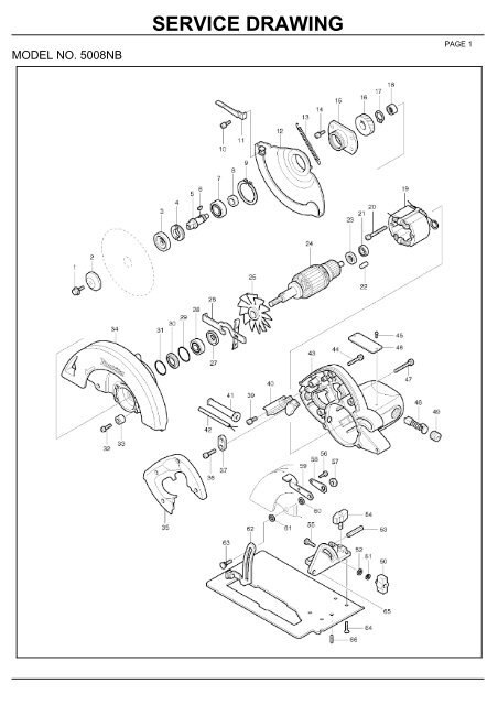 Makita Service Information