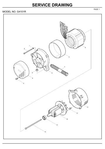 service drawing - Makita