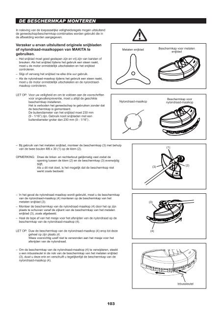 Original Instruction Manual Instructions d'emploi d'origine ... - Makita