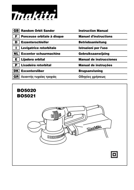 BO5020 BO5021 - Makita