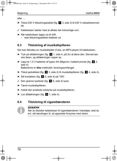 Instrucciones de uso - Waeco