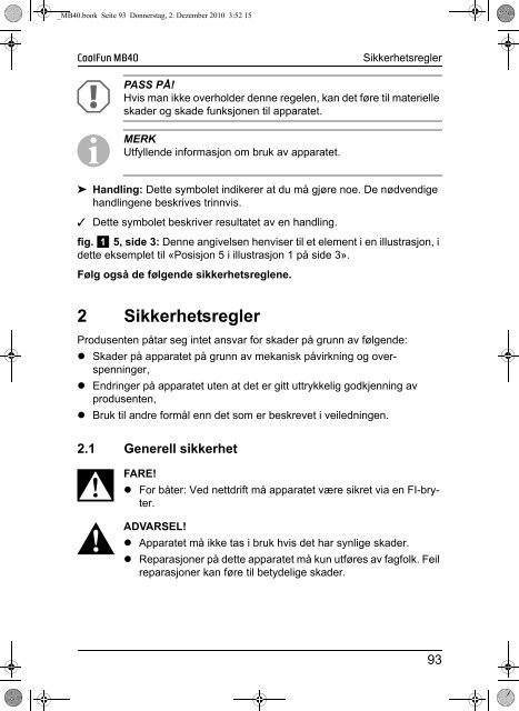 Instrucciones de uso - Waeco