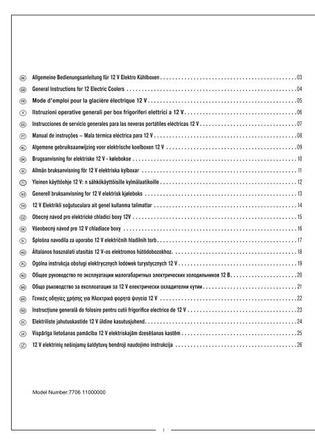 Allgemeine Bedienungsanleitung für 12 V Elektro ... - Norauto