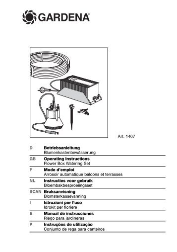 Betriebsanleitung - Karriere - GARDENA