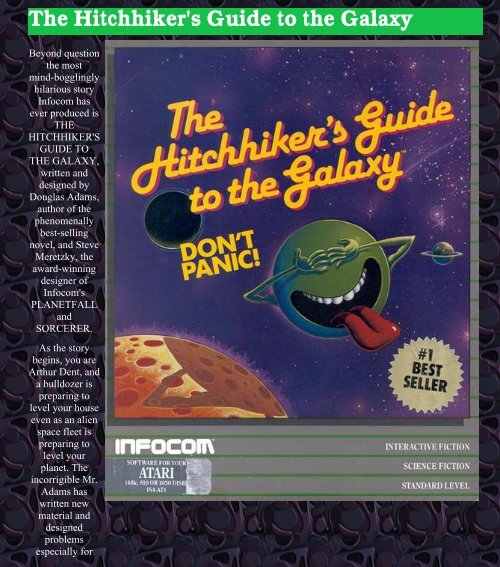 The Infocom Gallery: The Hitchhiker's Guide to the Galaxy