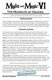 Getting Started Character Creation