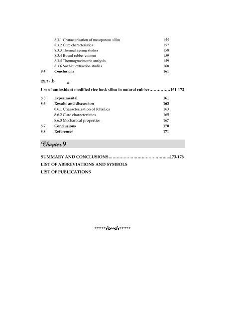 Studies on the use of nano zinc oxide and modified silica in NR, CR ...