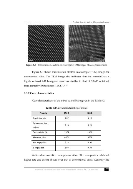 Studies on the use of nano zinc oxide and modified silica in NR, CR ...