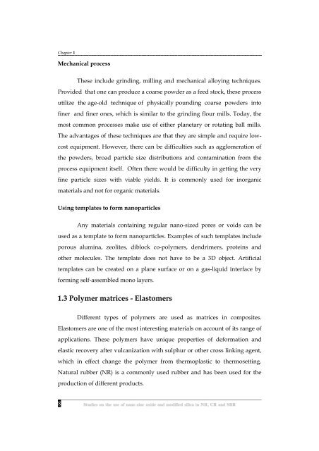 Studies on the use of nano zinc oxide and modified silica in NR, CR ...