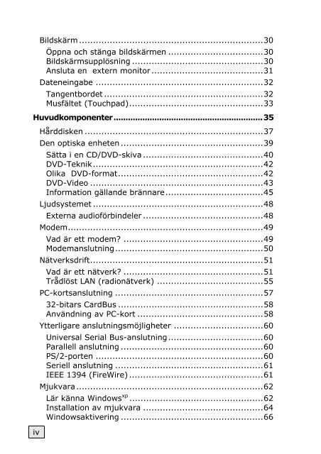 INFORMATION TILL BRUKSANVISNINGEN - medion