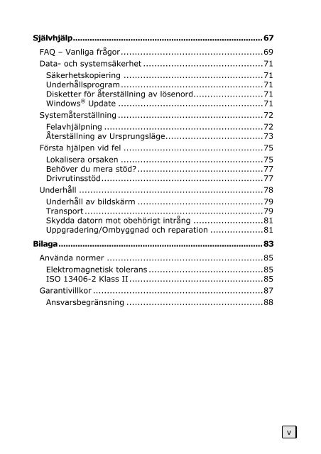 INFORMATION TILL BRUKSANVISNINGEN - medion