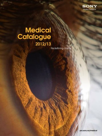 Medical Catalogue - Sony of Canada | Professional Solutions