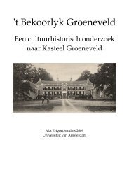 Rapport Groeneveld - Universiteit van Amsterdam