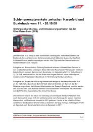 Schienenersatzverkehr zwischen Harsefeld und ... - Evb-service.de