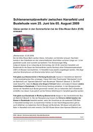 Schienenersatzverkehr zwischen Harsefeld und ... - Evb-service.de