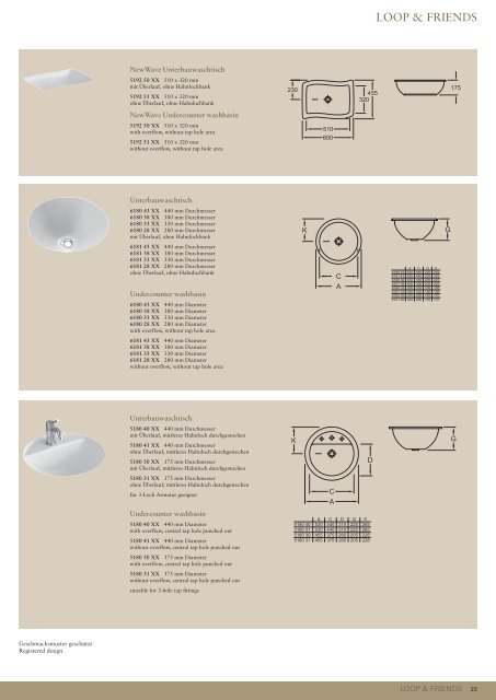 Built-in washbasins - eBuild