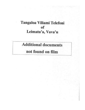 Tangaloa Viliami Telefoni - FamilySearch