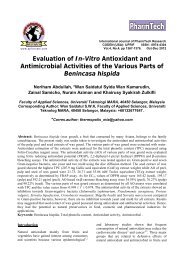 Evaluation of In-Vitro Antioxidant and Antimicrobial Activities of the ...