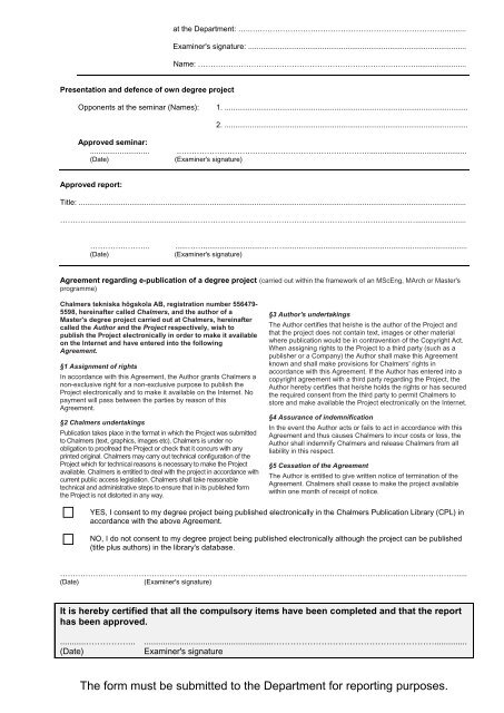 Chalmers tekniska högskola