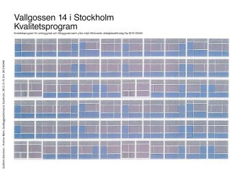 Vallgossen 14 i Stockholm Kvalitetsprogram - Insyn