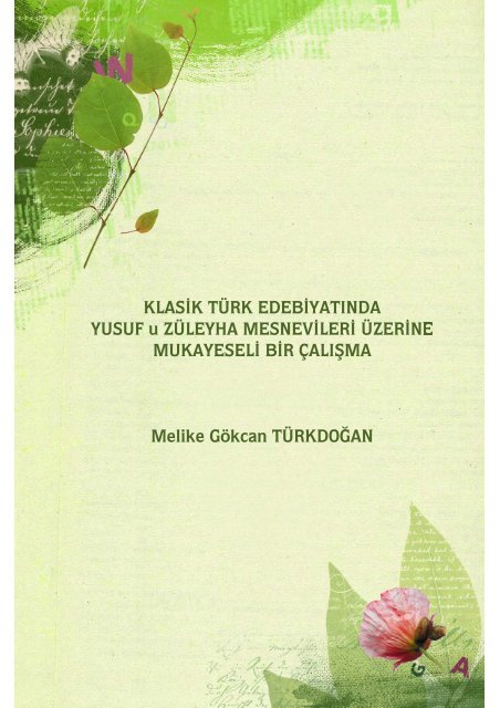 Melike Gökcan TÜRKDOĞAN - e-Kitap - Kültür ve Turizm Bakanlığı