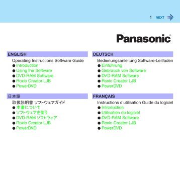 Roxio Creator LJB - Panasonic