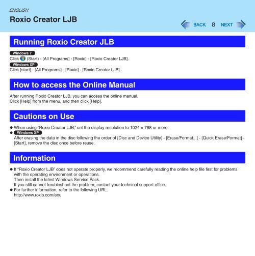 Roxio Creator LJB - Panasonic