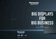 1080p Full HD Professional Plasma Displays - Panasonic Business