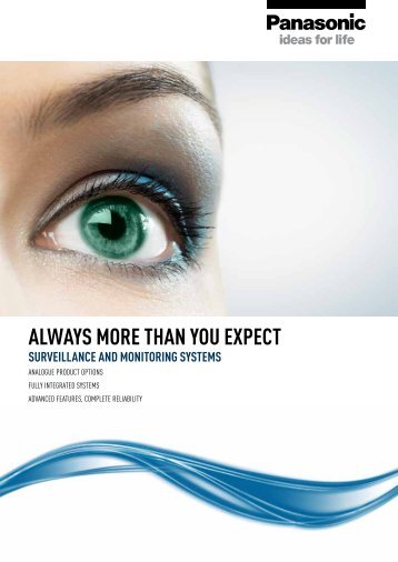 ALWAYS MORE THAN YOU EXPECT - Panasonic Business