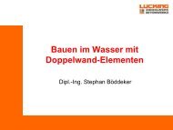 Bauen im Wasser mit Doppelwand-Elementen - Luecking.de