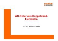 WU-Keller aus Doppelwand- Elementen - Luecking.de