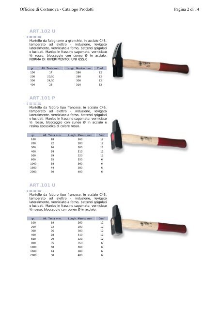 Officine di Cortenova - Catalogo Prodotti - skip5