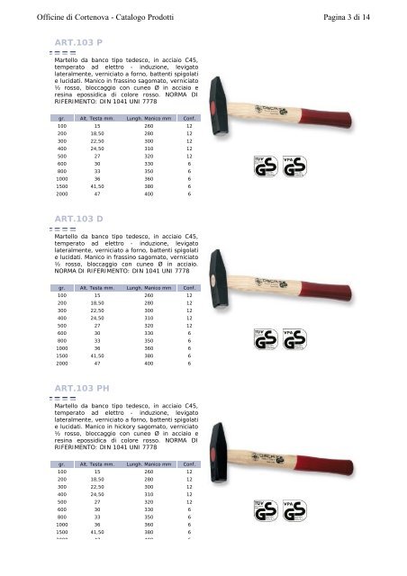 Officine di Cortenova - Catalogo Prodotti - skip5