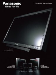 LCD Monitor Line-up Catalog - Panasonic Business
