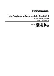elite Panaboard software guide for Mac - Panasonic Business