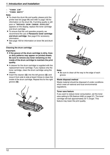 Operating Instructions - Panasonic Business