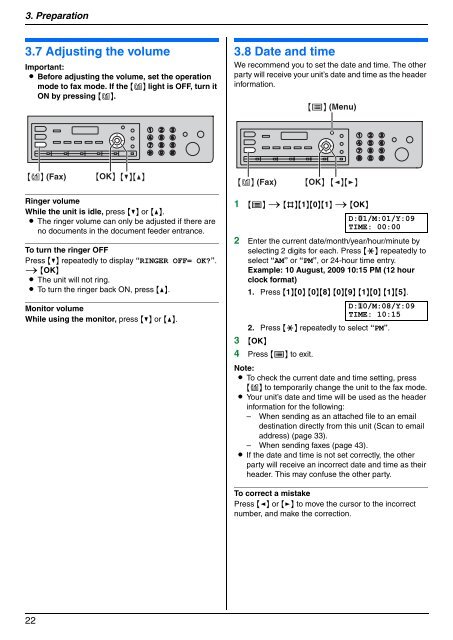 Operating Instructions - Panasonic Business