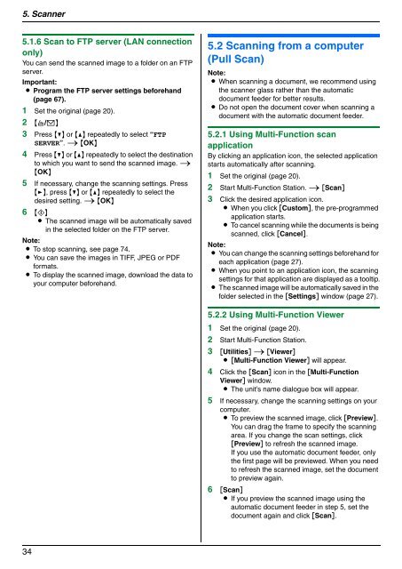 Operating Instructions - Panasonic Business