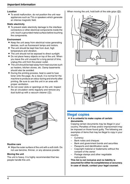 Operating Instructions - Panasonic Business