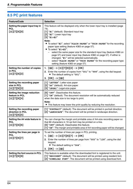 Operating Instructions - Panasonic Business