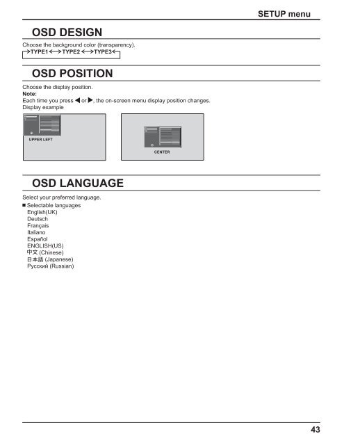 Operating Instructions - Panasonic Business