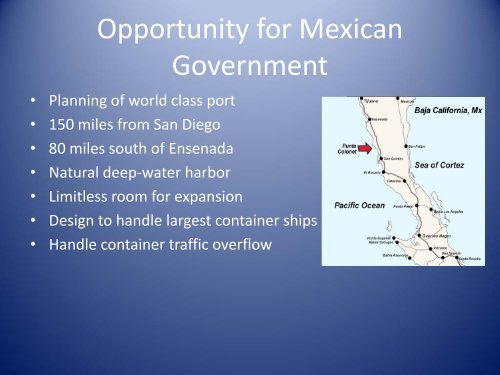 Punta Colonet: Multimodal Project in Baja California