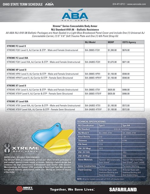 PRICE LIST