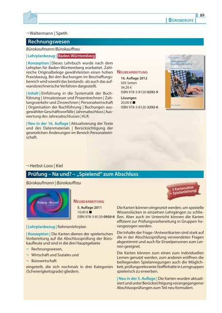 Merkur Verlag Programm 2012