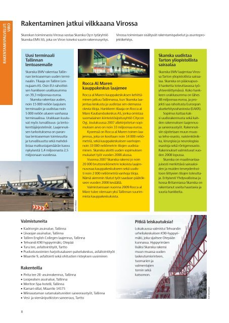 Katsaus vuoteen 2007 - Skanska