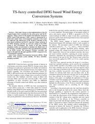 TS-fuzzy controlled DFIG based Wind Energy Conversion Systems